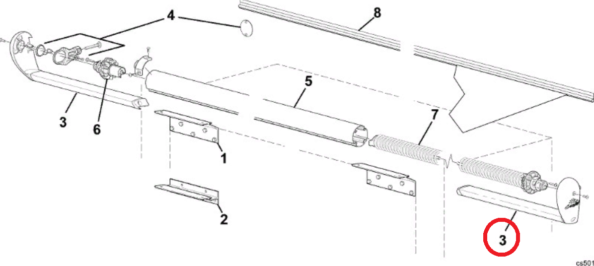 Carefree RV Awning End Cap R012540005
